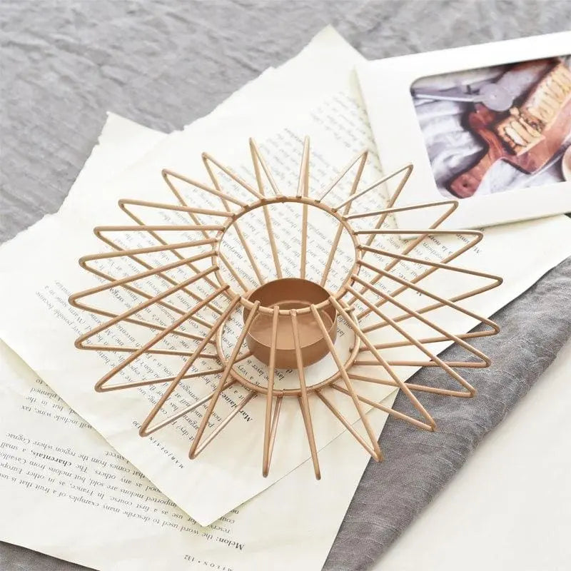 Rose Gold Metal Candlestick Holder Gifts for Designers