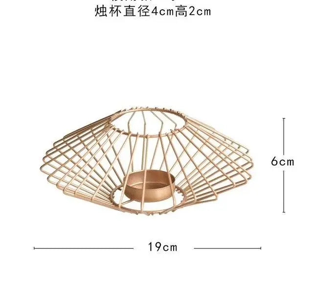 Rose Gold Metal Candlestick Holder Gifts for Designers