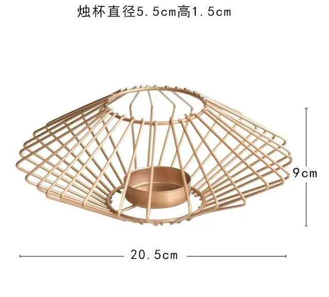 Rose Gold Metal Candlestick Holder Gifts for Designers