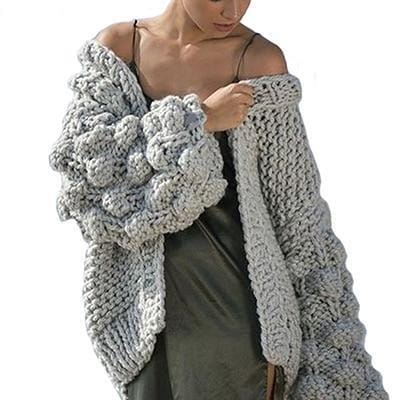 Cardigan en maille super épaisse | Pull en maille épaisse