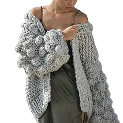 Super Chunky Knit Cardigan | Chunky Knit Sweater Gifts for Designers
