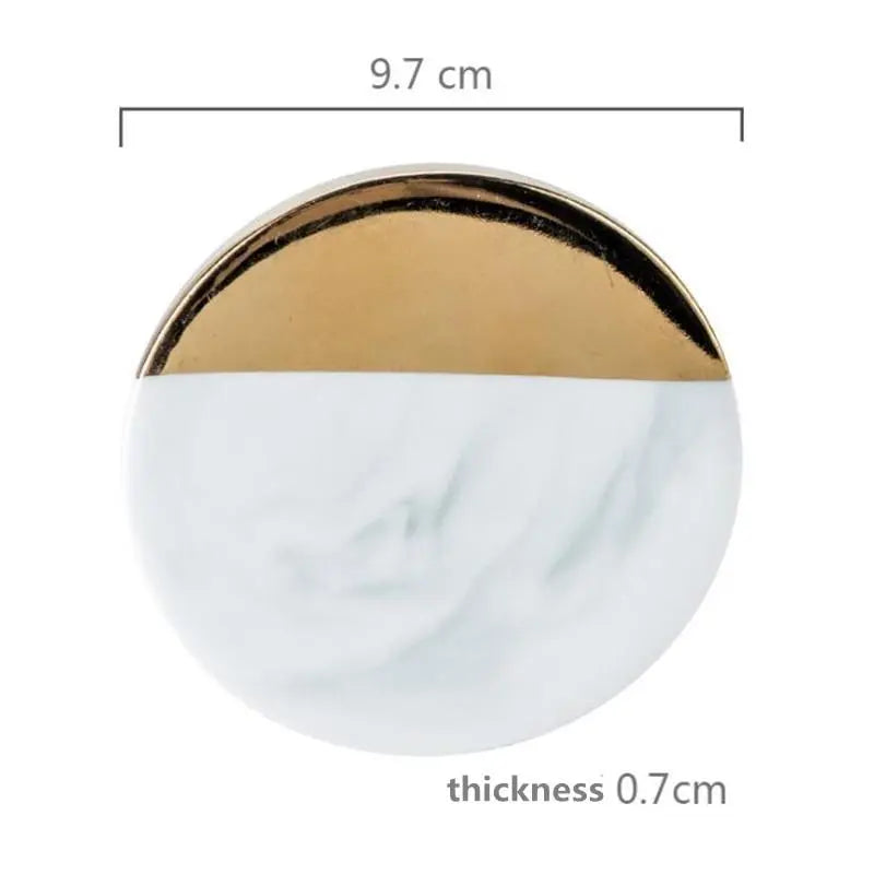 White Marble Marble Coasters Gifts for Designers