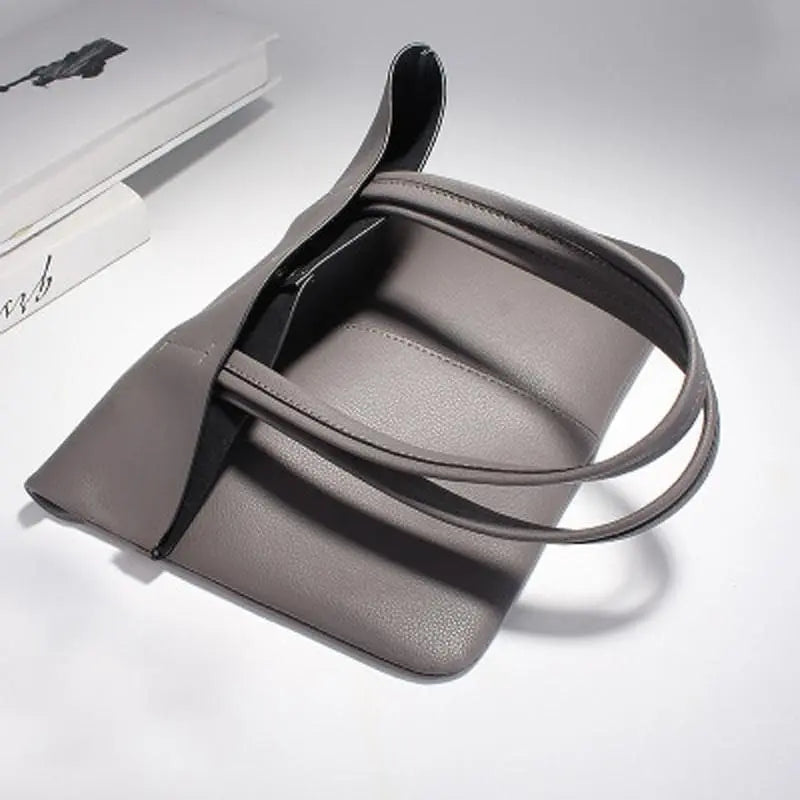 Minimalist Simple Leather Tote Bag Gifts for Designers