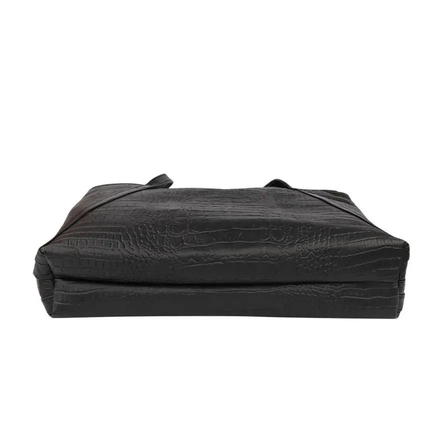 Glossy PU Leather V Strap Tote Bag and Purse Gifts for Designers
