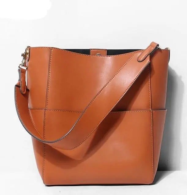 Thick Strapped Leather Crossbody Bag and Purse Gifts for Designers