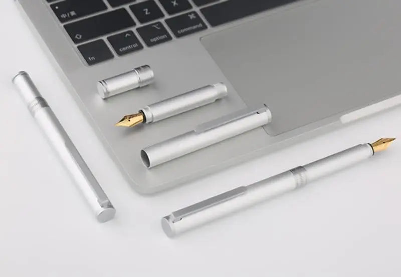 Minimalist Aluminum Modern Fountain Pen Gifts for Designers
