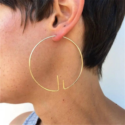 Handmade Minimalist Hoop Earrings Gifts for Designers