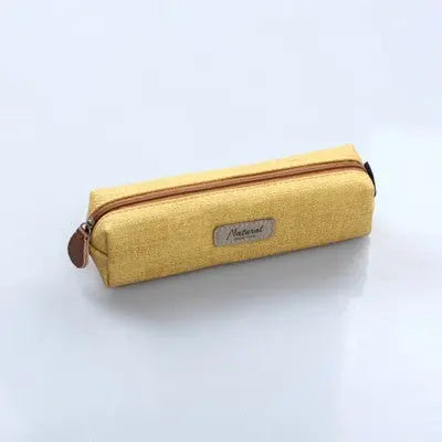 School Office Pen Bag Box Cute PU Leather Small Pencil Cases School Student Supplies Lapis Stationery Storage Korean Bag 05160 Gifts for Designers
