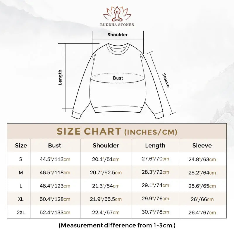 Buddha Stones Peace Fleece Lined Sweatshirt BS