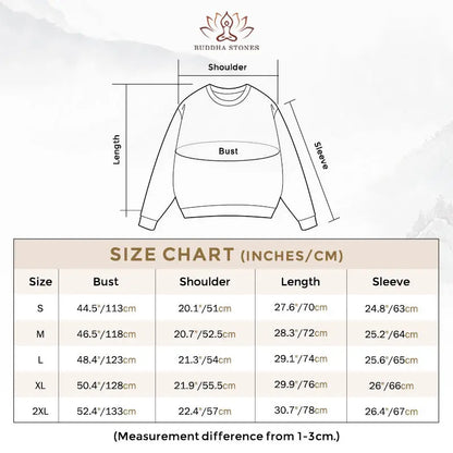Buddha Stones Peace Fleece Lined Sweatshirt BS