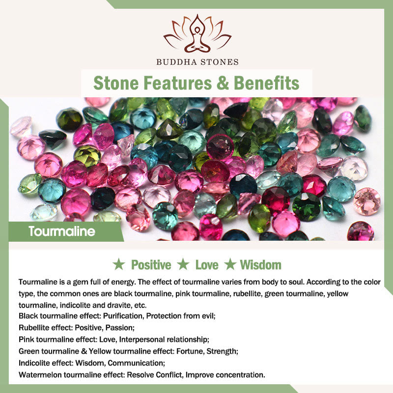 Positive Love Tourmaline Flower Bracelet