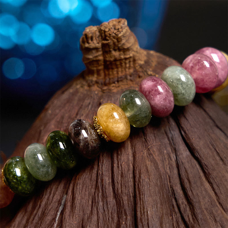 Love Wisdom Tourmaline Jade Safe And Well Bracelet