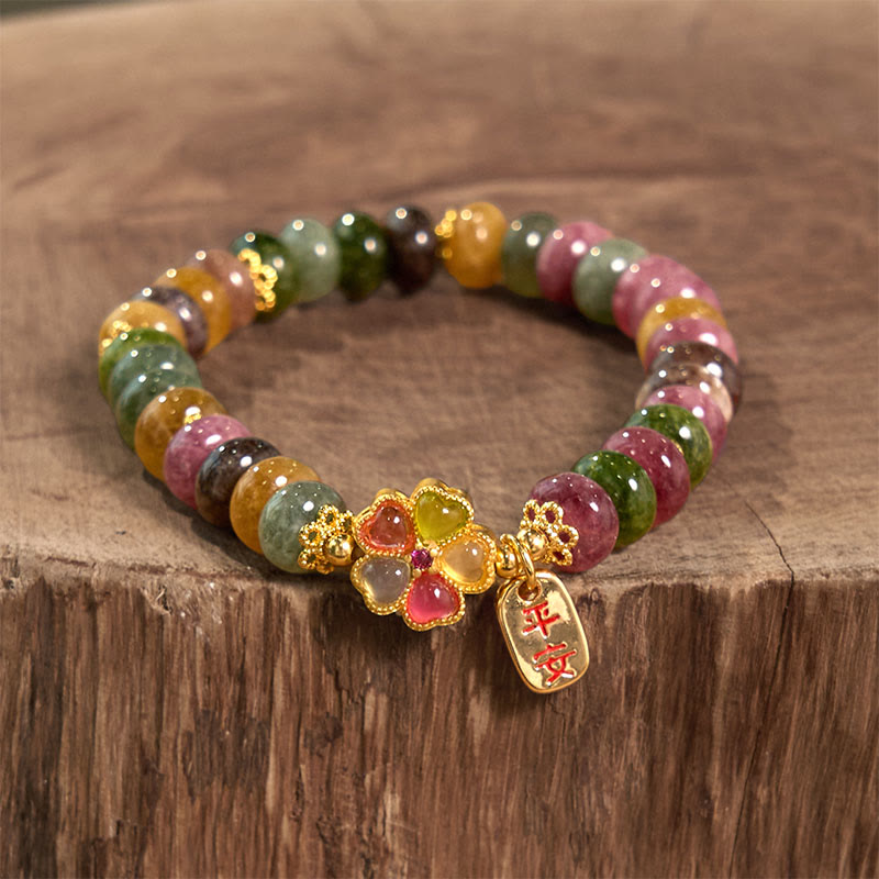 Bracelet Love Wisdom Tourmaline Jade Safe And Well 