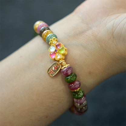 Bracelet Love Wisdom Tourmaline Jade Safe And Well 