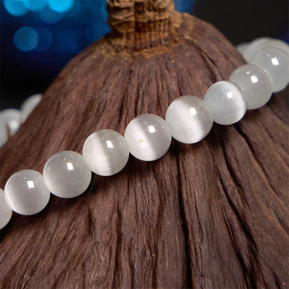 Bracelet d'amour en fleur de chrysobéryl œil de chat Buddha Stones