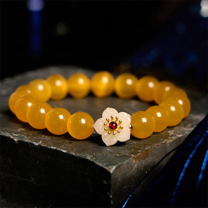 Bracelet d'amour en fleur de chrysobéryl œil de chat Buddha Stones