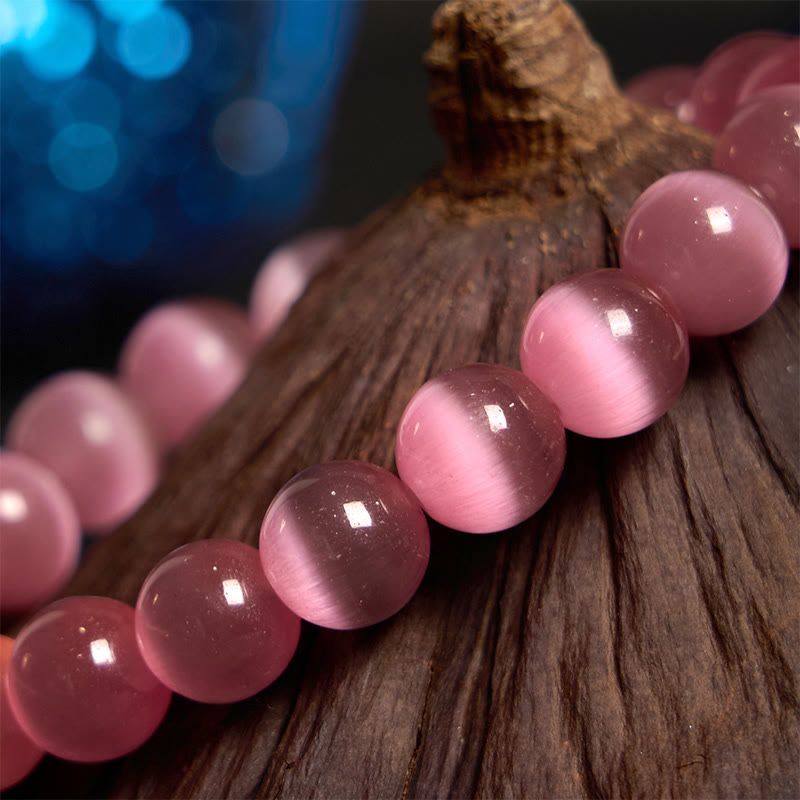 Bracelet d'amour en fleur de chrysobéryl œil de chat Buddha Stones