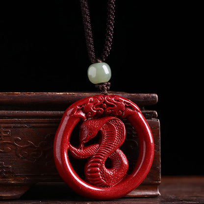 Collier pendentif en jade Hetian avec pierre de Bouddha et zodiaque chinois, boucle de paix et calme
