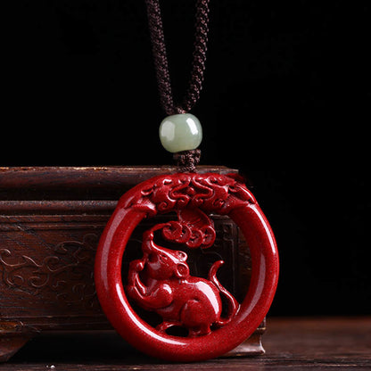 Collier pendentif en jade Hetian avec pierre de Bouddha et zodiaque chinois, boucle de paix et calme