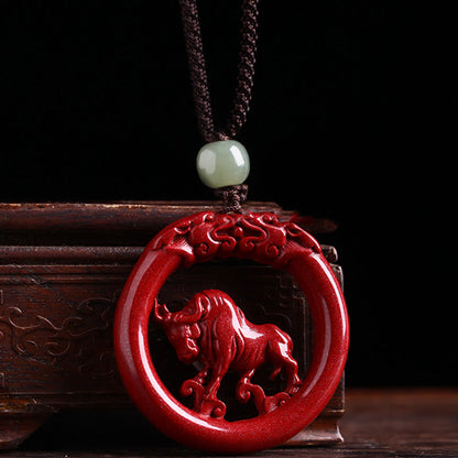 Collier pendentif en jade Hetian avec pierre de Bouddha et zodiaque chinois, boucle de paix et calme