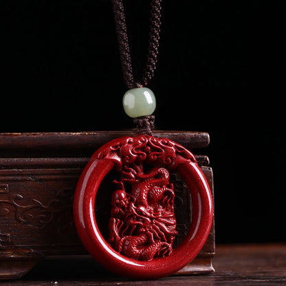 Collier pendentif en jade Hetian avec pierre de Bouddha et zodiaque chinois, boucle de paix et calme