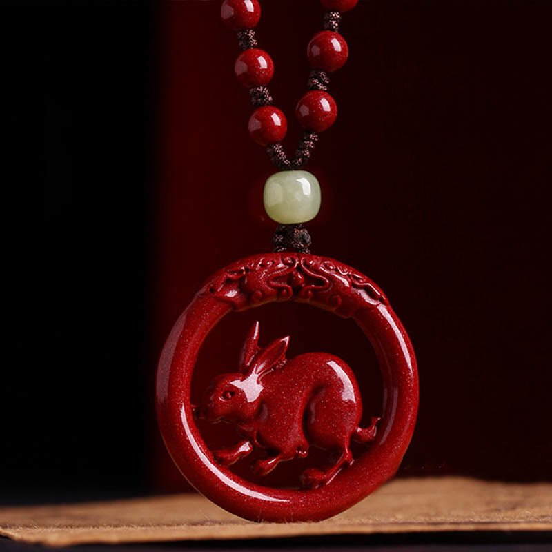Collier pendentif en jade Hetian avec pierre de Bouddha et zodiaque chinois, boucle de paix et calme