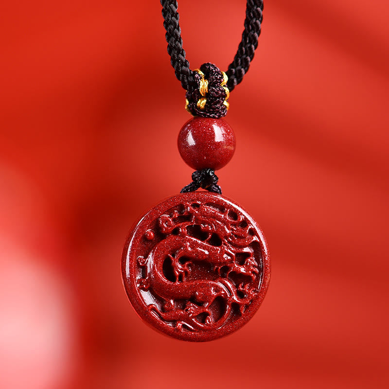 Buddha Stones Chinese Zodiac Cinnabar Calm Phone Hanging Decoration Key Chain Necklace Pendant