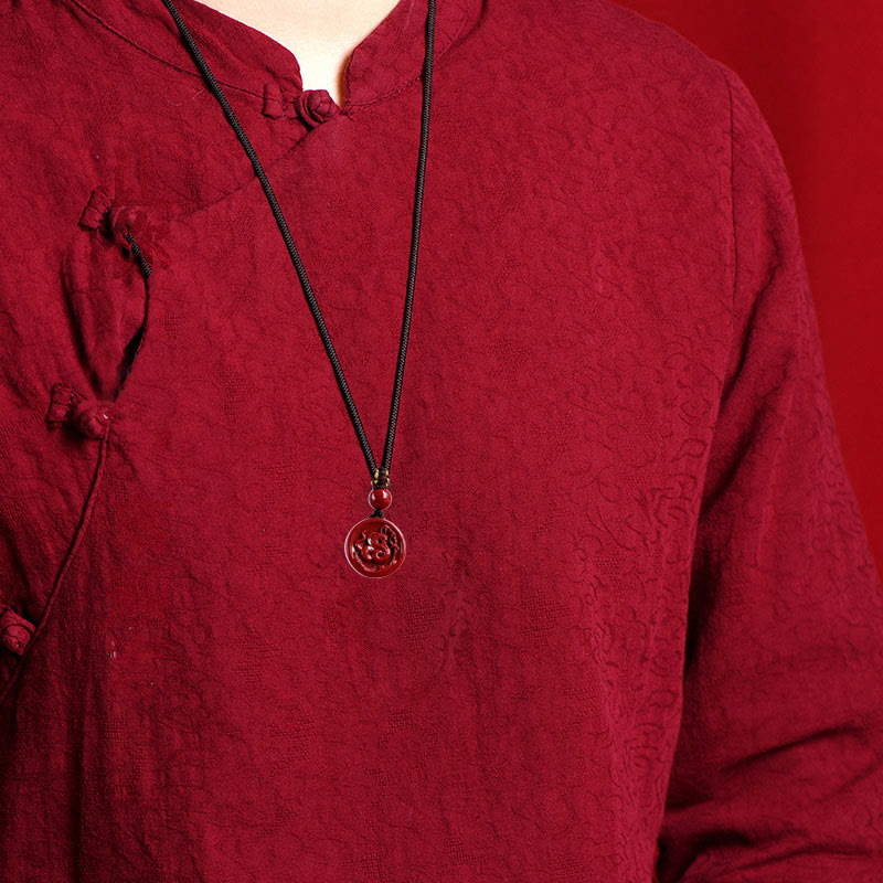Pierres de Bouddha Zodiaque chinois Cinabre Calme Téléphone Décoration Suspendue Porte-clés Collier Pendentif