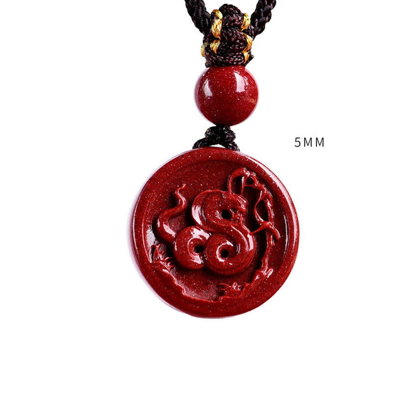 Pierres de Bouddha Zodiaque chinois Cinabre Calme Téléphone Décoration Suspendue Porte-clés Collier Pendentif