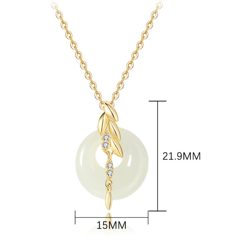 Collier avec pendentif porte-bonheur en argent sterling 925 et jade Hetian, pierres de Bouddha