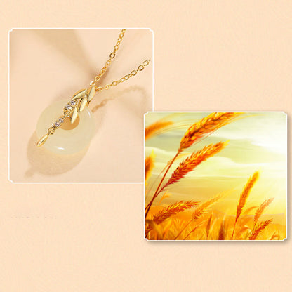 Collier avec pendentif porte-bonheur en argent sterling 925 et jade Hetian, pierres de Bouddha