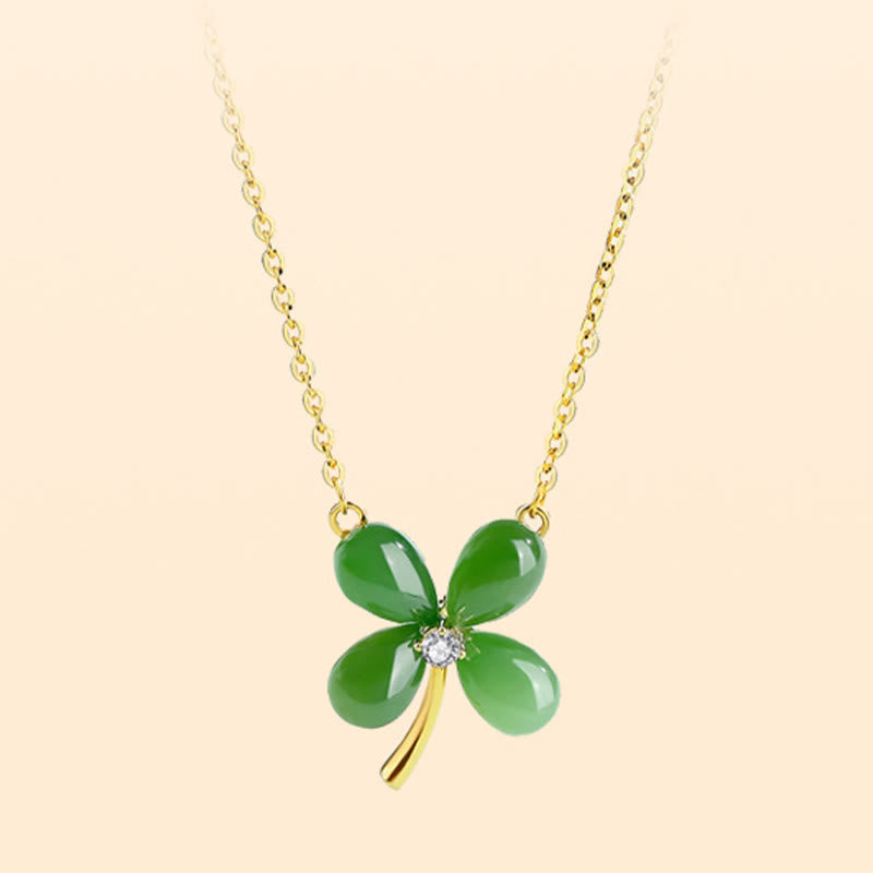 Collier avec pendentif porte-bonheur en argent sterling 925 et jade, pierres de Bouddha