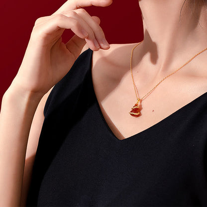Collier et bracelet porte-bonheur en agate rouge et pierres de Bouddha, année du serpent 