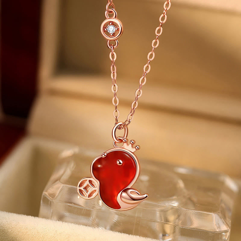 Buddha Stones 925 Sterling Silver Hetian Jade Red Agate Year Of The Snake Blessing Necklace Pendant