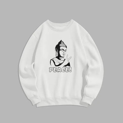 Buddha Stones Peace Fleece Lined Sweatshirt BS