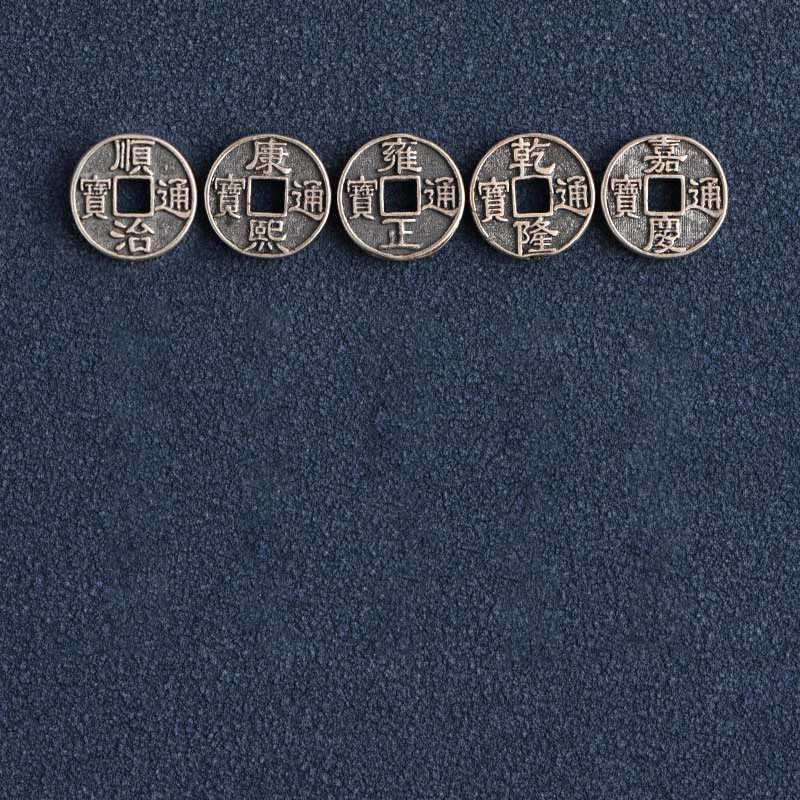Bracelet de cheville tressé en argent sterling 925 avec cinq pièces impériales et pierres de Bouddha, cordon rouge, protection et chance