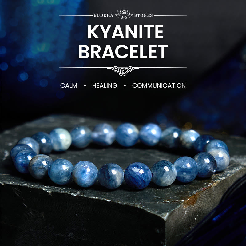 Bracelet de guérison en cyanite Buddha Stones 