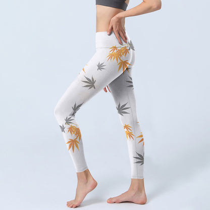 Leggings de yoga pour femme Buddha Stones Maple Gym 