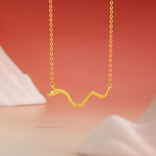 Collier pendentif en argent sterling 925 avec pierres de Bouddha et bénédiction de l'année du serpent