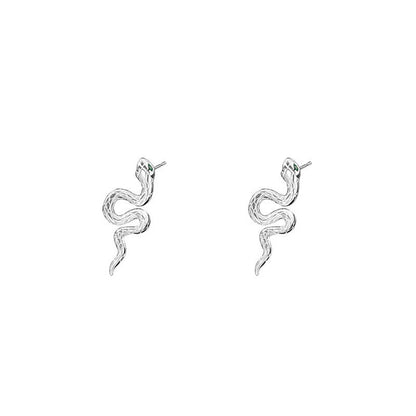 Ensemble collier et boucles d'oreilles en argent sterling 925 avec pierres de Bouddha et symbole de l'année du serpent
