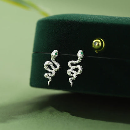 Ensemble collier, bague, pendentif et boucles d'oreilles en argent sterling 925 avec pierres de Bouddha, Année du Serpent