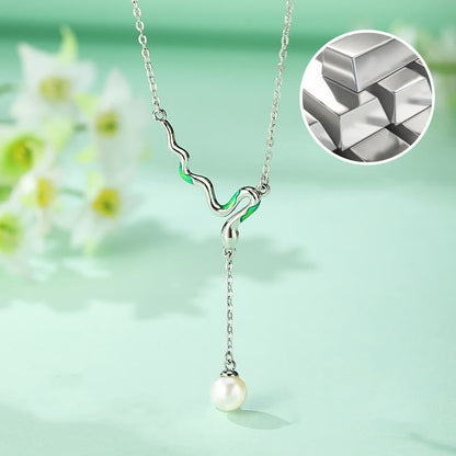 Collier pendentif de guérison en argent sterling 925 avec perles de Bouddha et pierres de Bouddha, année du serpent