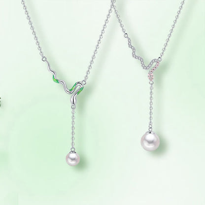 Collier pendentif de guérison en argent sterling 925 avec perles de Bouddha et pierres de Bouddha, année du serpent