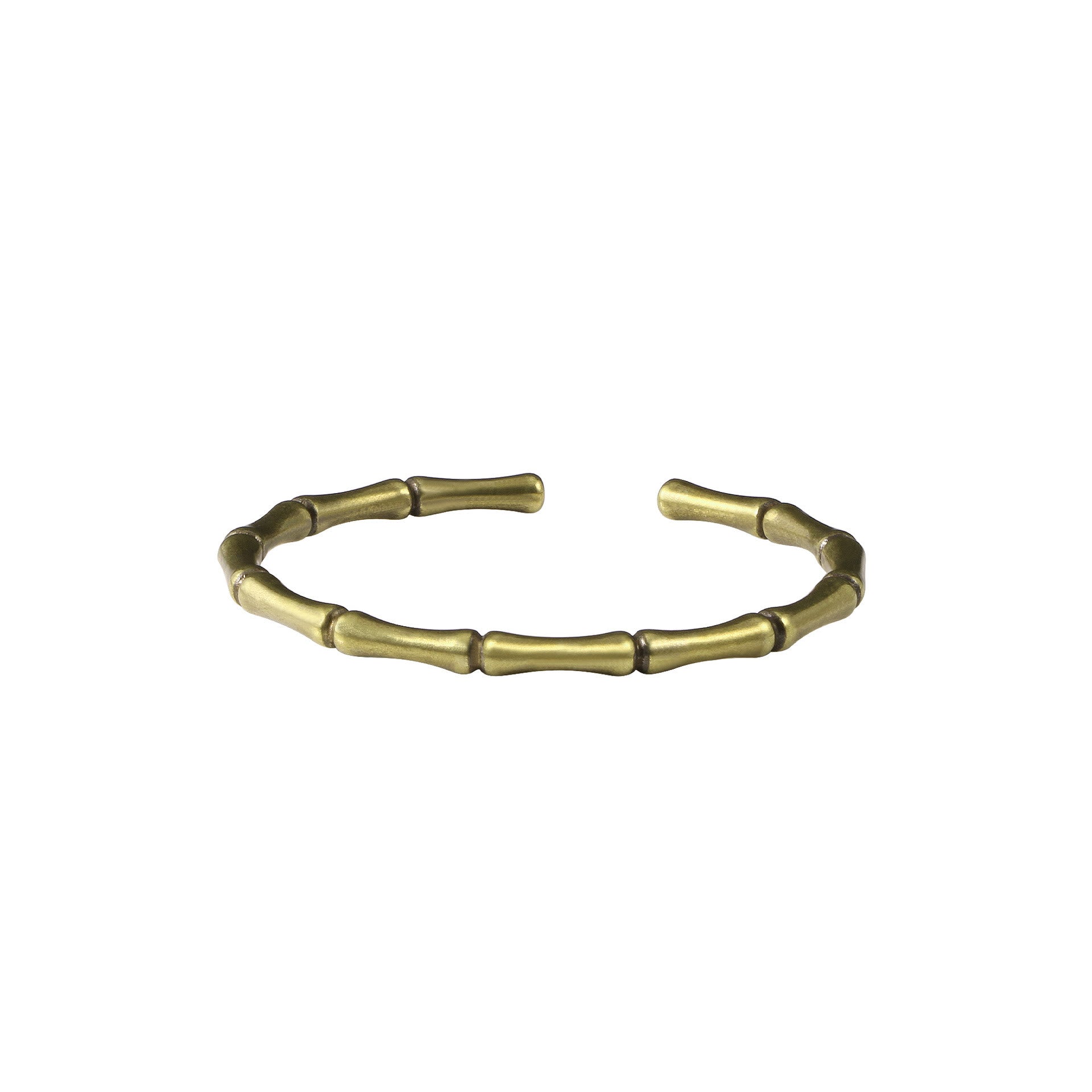 Buddha Stones Bamboo Copper Luck Strength Bracelet Bangle BS