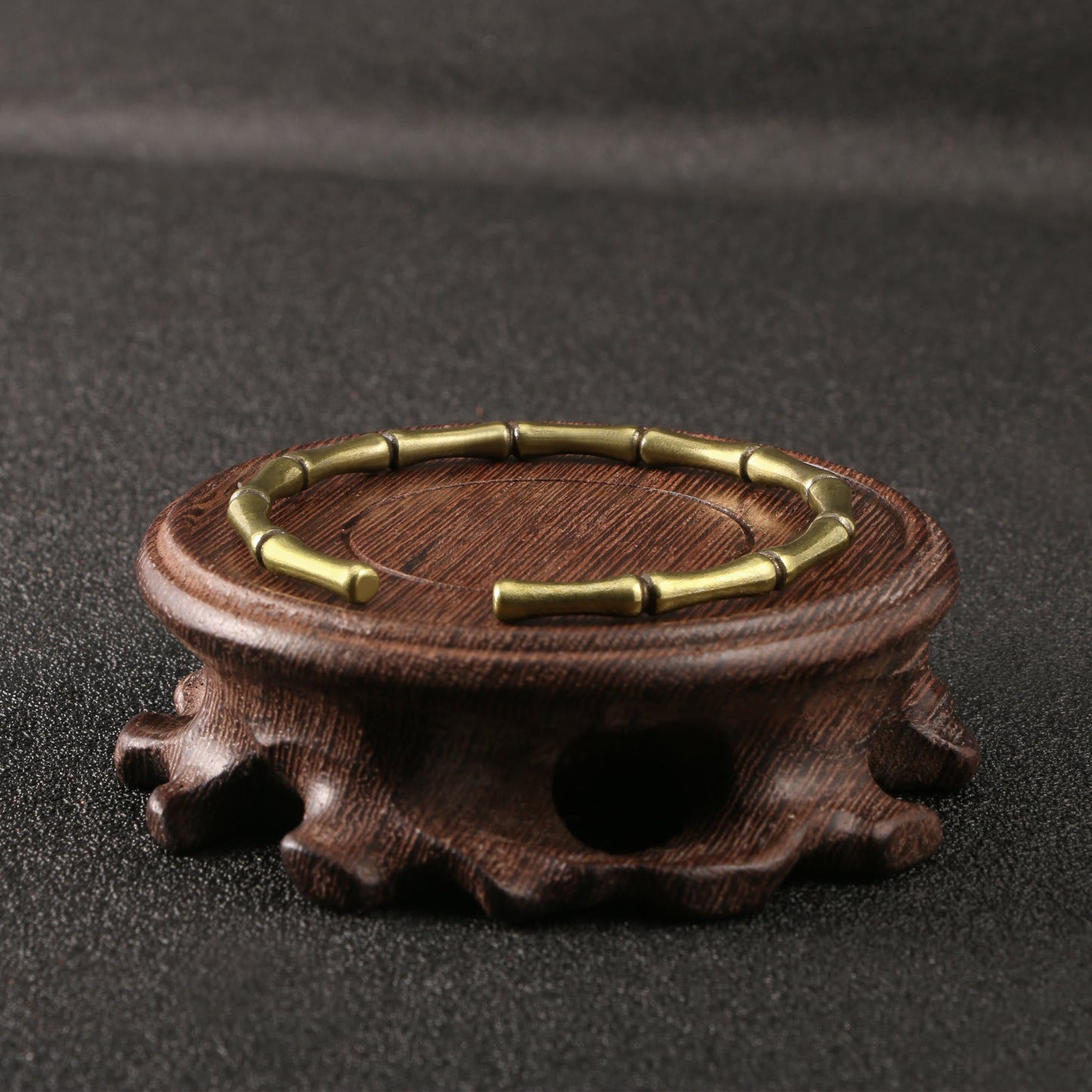 Buddha Stones Bamboo Copper Luck Strength Bracelet Bangle BS