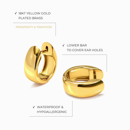 Earrings - Solara Hoops Moon Magic