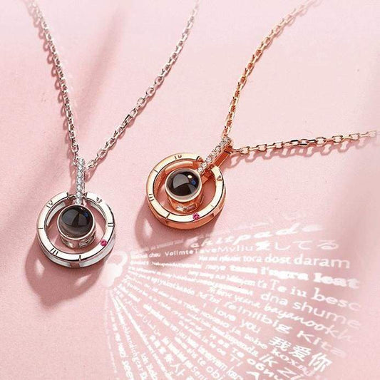 Pendentif Je t'aime en 100 langues