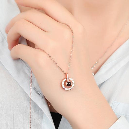 Pendentif Je t'aime en 100 langues