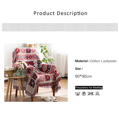 Couverture de chaise tricotée nordique
