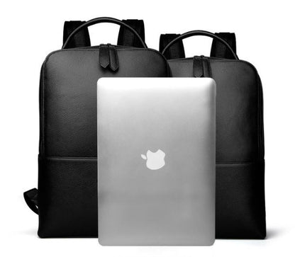 Sac à dos minimaliste en cuir noir